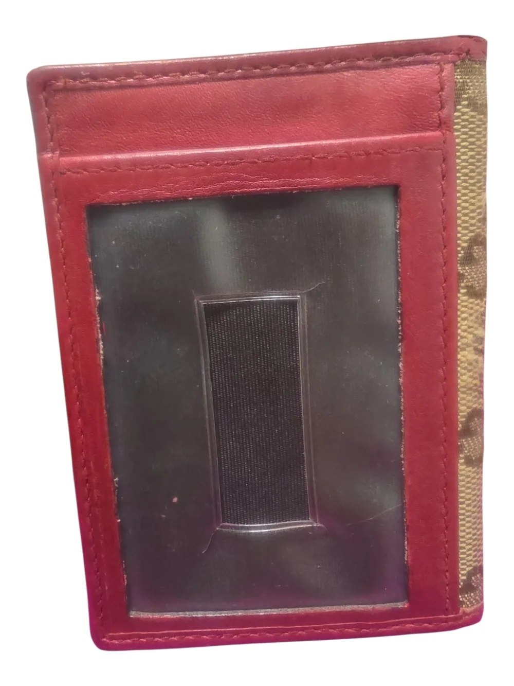 Authentic Gucci Monogram Heart Logo Wallet - Beige & Red Auth.Code:251848496085 - Picture 4 of 10